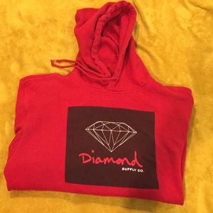 Red Diamond Supply Drawstring Hoodie